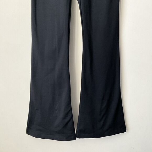 Pink Active Flare Pants S Black Full Length Cozy Lined High Rise - Picture 8 of 8